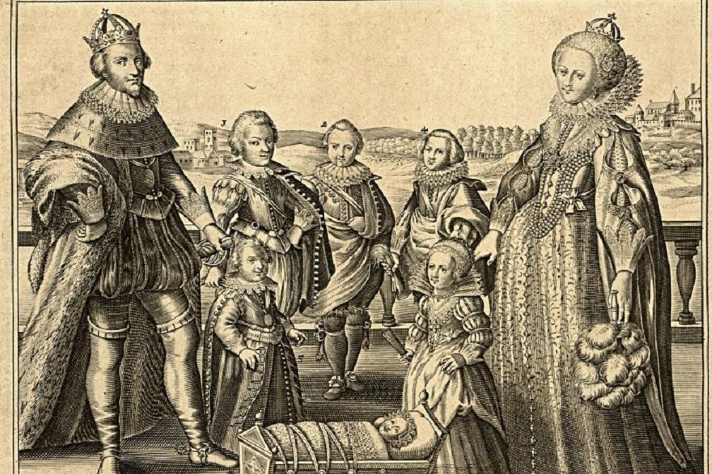 Kurfürst Friedrich V., Elisabeth Stuart und ihre Kinder